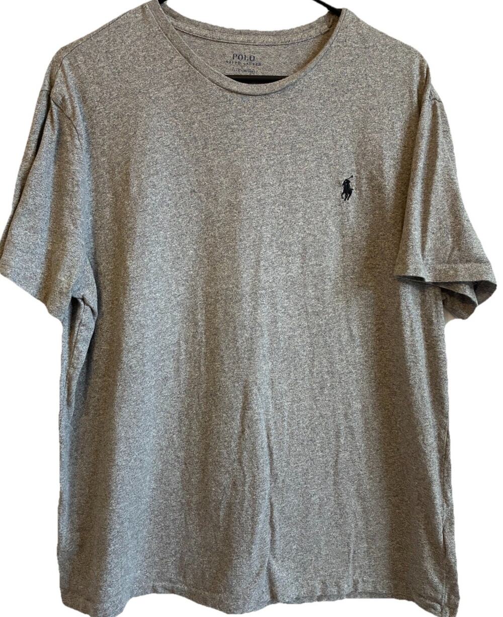 Polo Ralph Lauren Men's T-Shirt L Cotton Crewneck Pony Logo Preppy Casual Soft